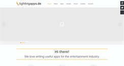 Desktop Screenshot of lightingapps.de