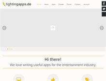 Tablet Screenshot of lightingapps.de